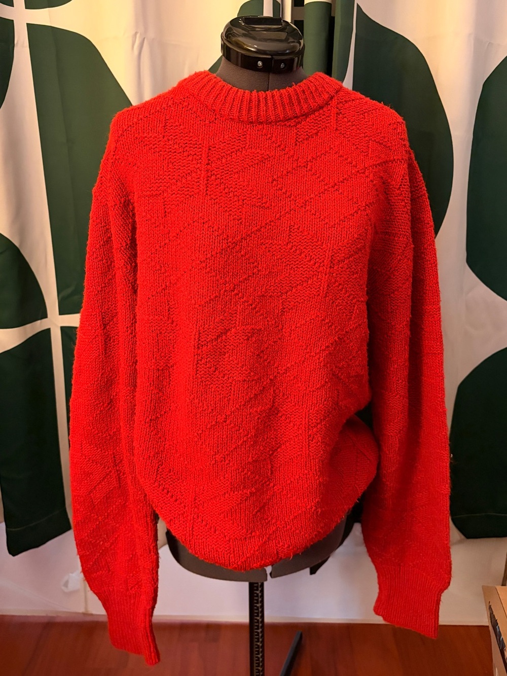 Vibrant orange sweater
